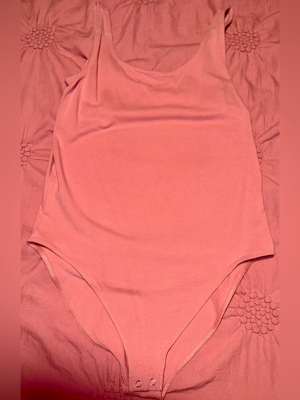 Pink Scoop Neck Bodysuit